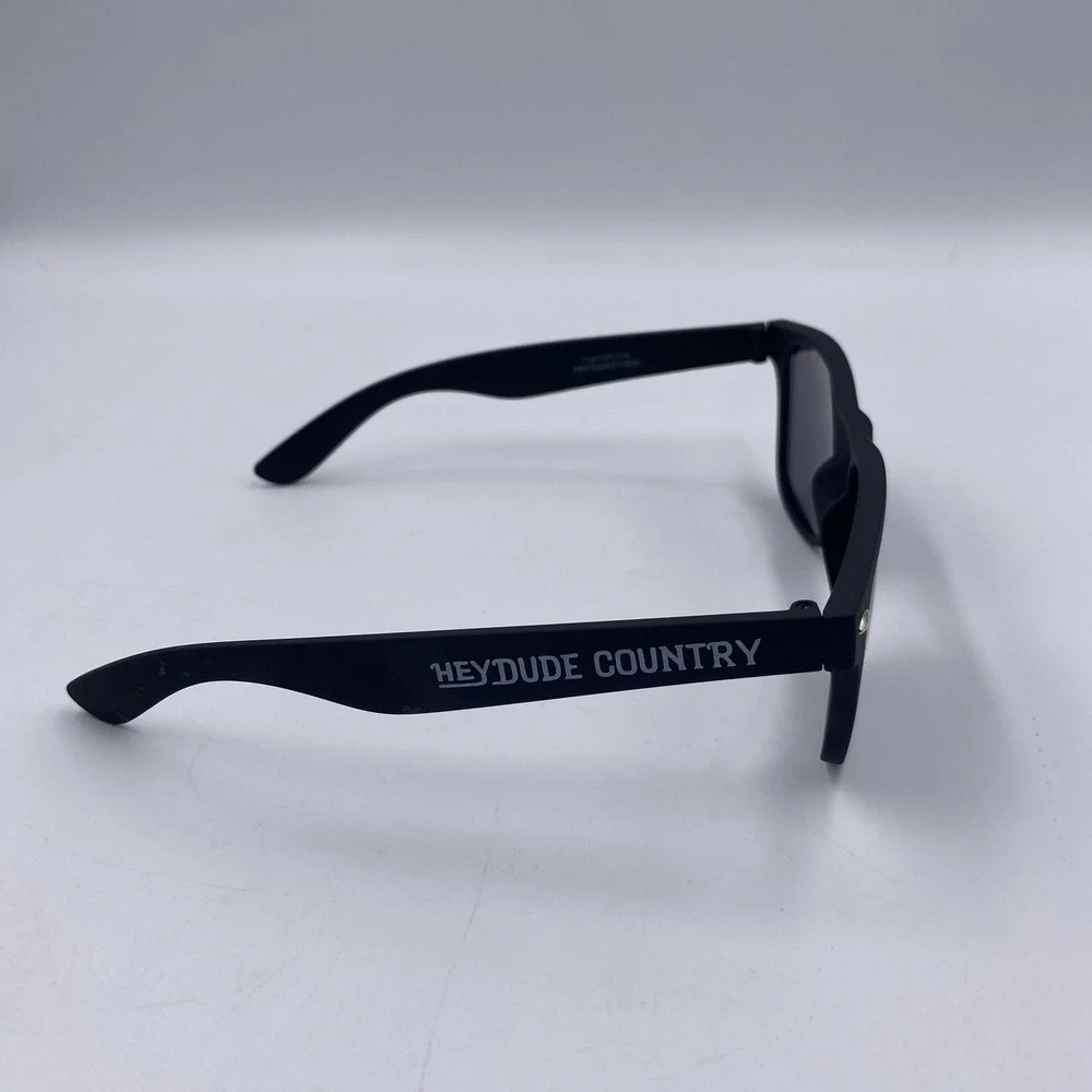 Hey Dude‎ Country Sunglasses Mens One Size Black Plastic Style Promo